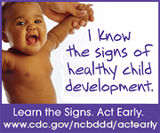 “I know the signs of healthy child development.” button