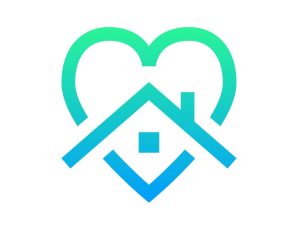 icon of house in heart